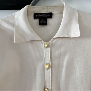 Brooks brothers cardigan cream off white vintage